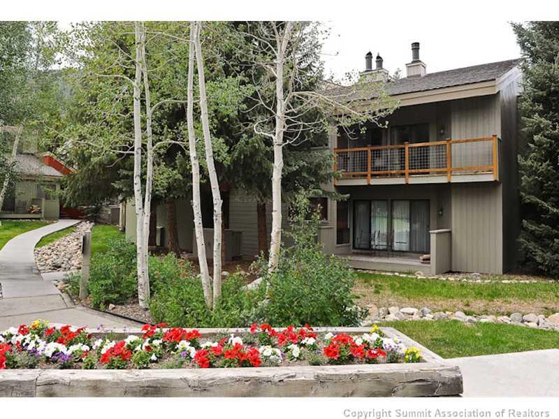1977 Soda Ridge Road, Unit 1212 Keystone, CO 80435 - Photo 1 of 25 a view of a garden with flowers