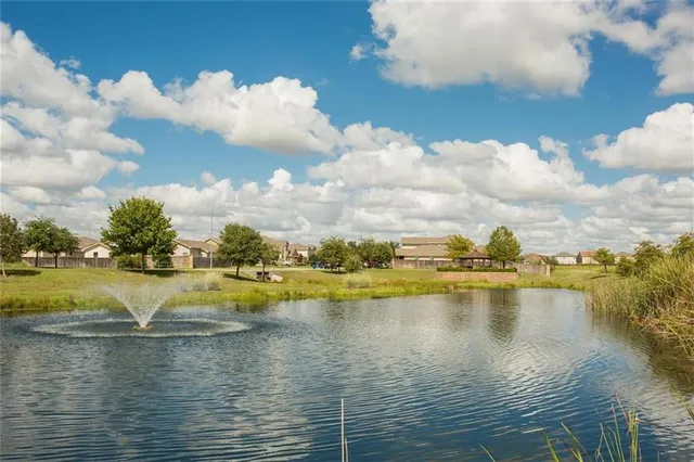 a view of an ocean with city