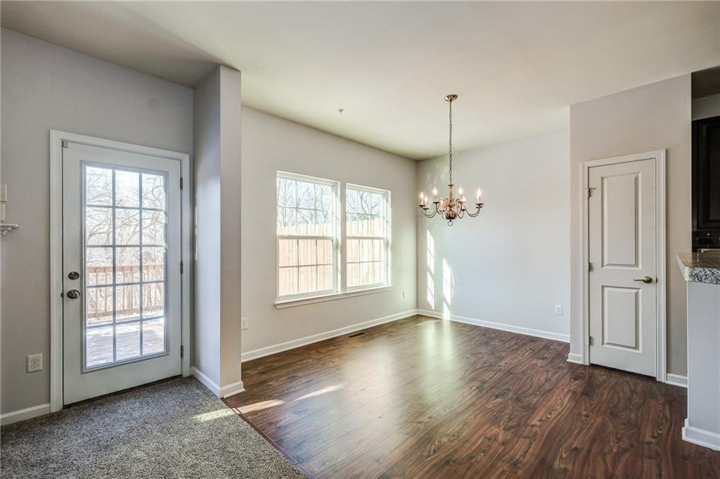 110 Maple Ridge Court Canonsburg, PA 15317 - Photo 8 of 24 Dining Room and Glass Patio door out to Deck