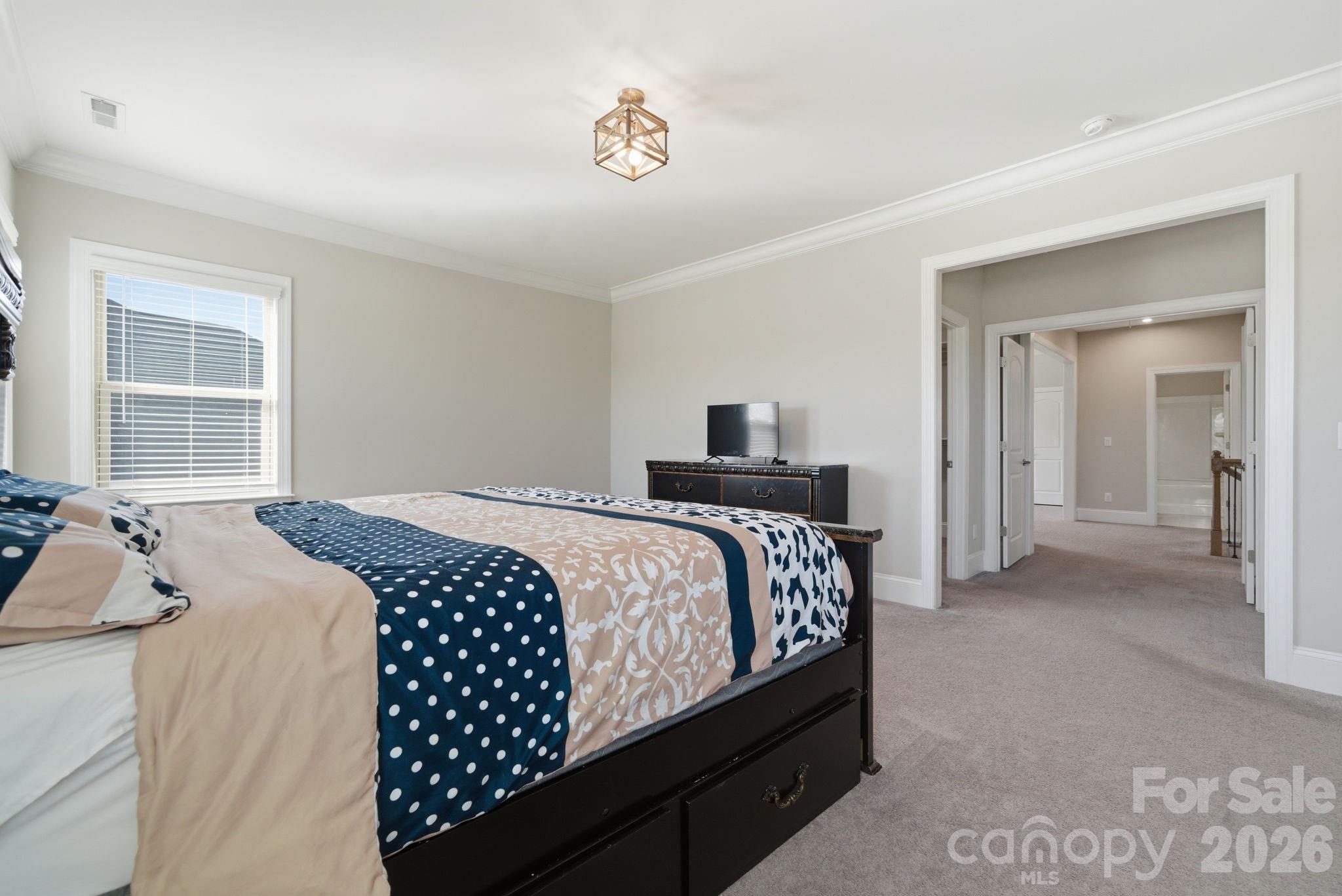 8920 Branch Brook Place Huntersville, NC 28078 - Photo 23 of 41 a bedroom with a bed and a window