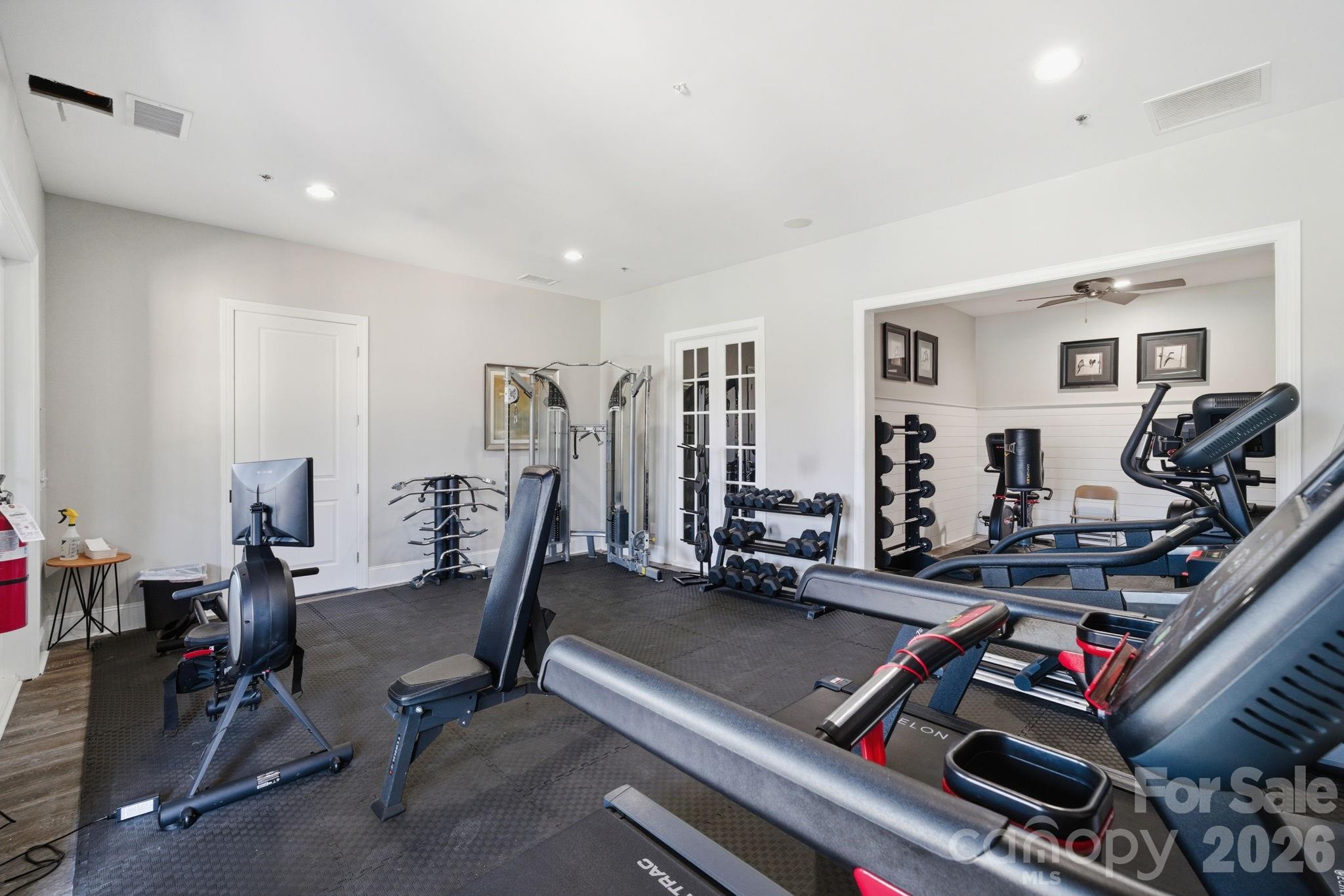 8920 Branch Brook Place Huntersville, NC 28078 - Photo 40 of 41 a view of a room with gym equipment
