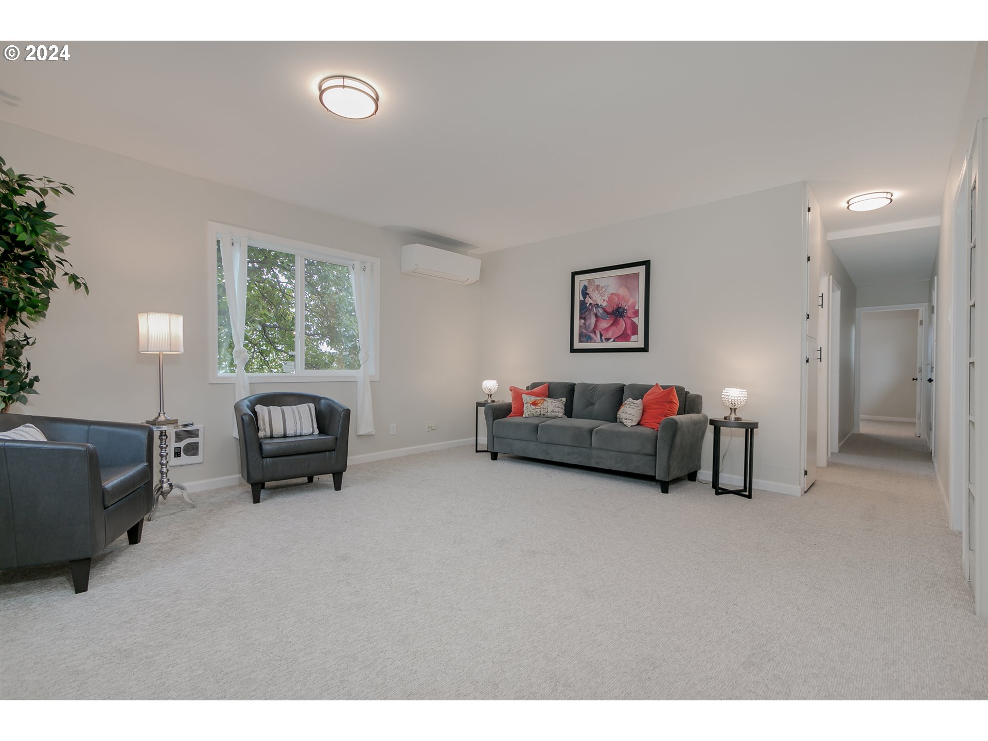 1467 Main Street Springfield, OR 97477 - Photo 6 of 29 a bed room with furniture and a fireplace