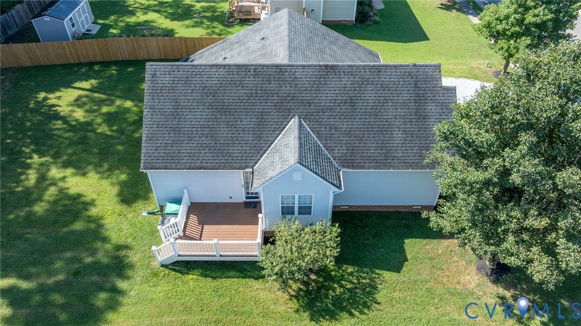 905 Kilby Station Road Ashland, VA 23005 - Photo 35 of 49 Aerial of Deck
