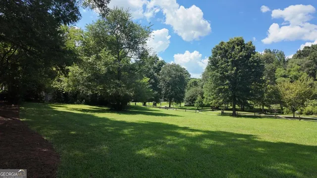a view of a golf course