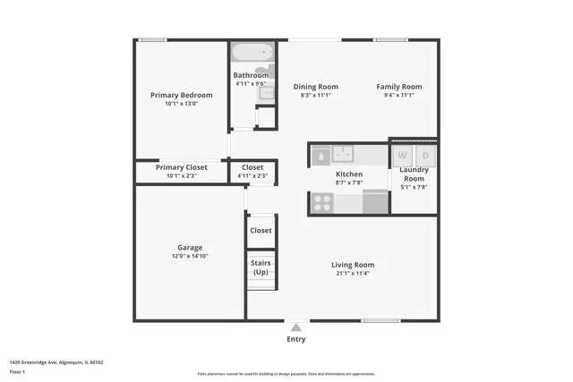 $295,000 | 1420 Greenridge Avenue, Algonquin, IL 60102