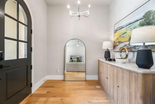 a view of a kitchen from a dining room