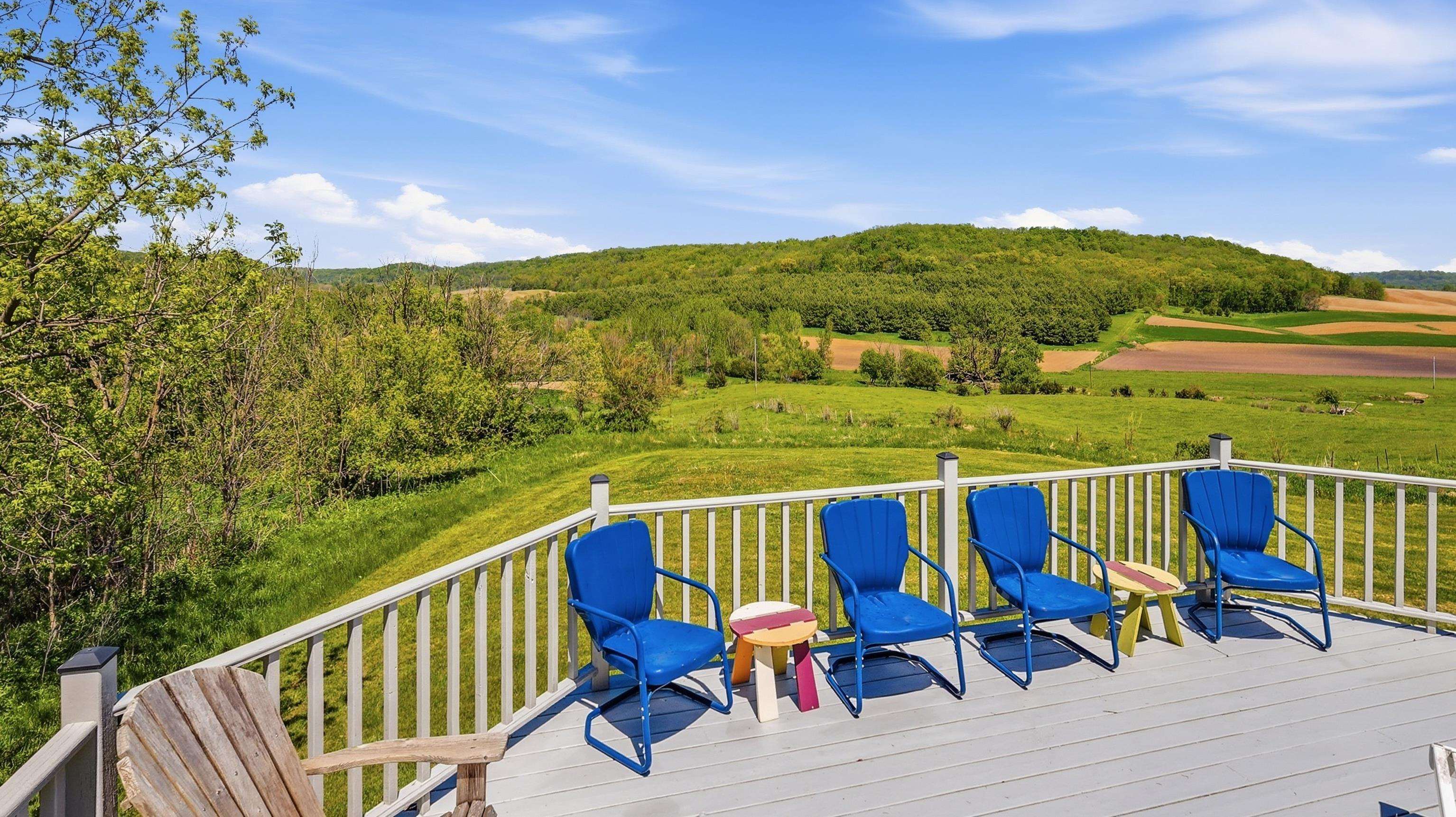 2181 South Irish Hollow Road Galena, IL 61036 - Photo 42 of 48 a view of chairs and table on the terrace