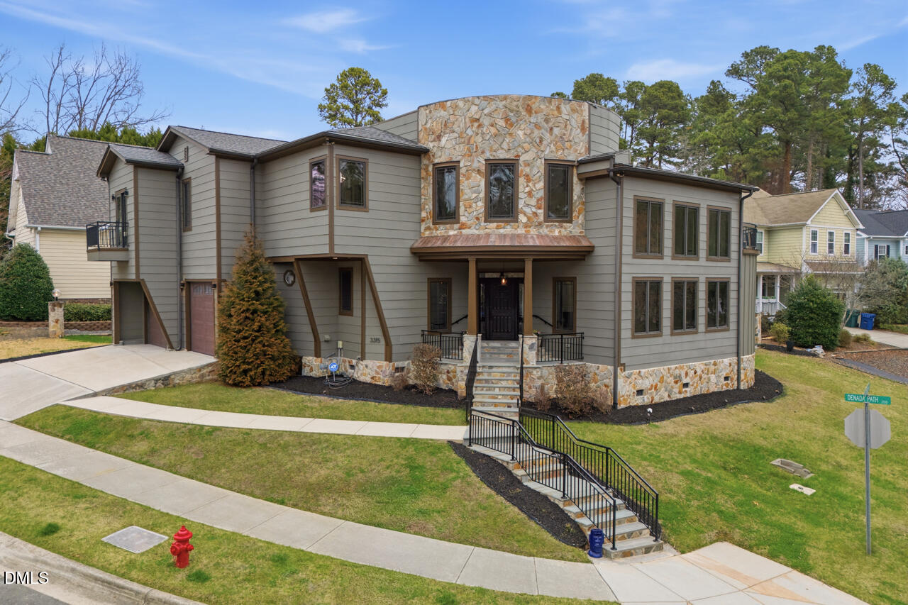 3315 Denada Path Durham, NC 27707 - Photo 67 of 74 a view of a house with a yard
