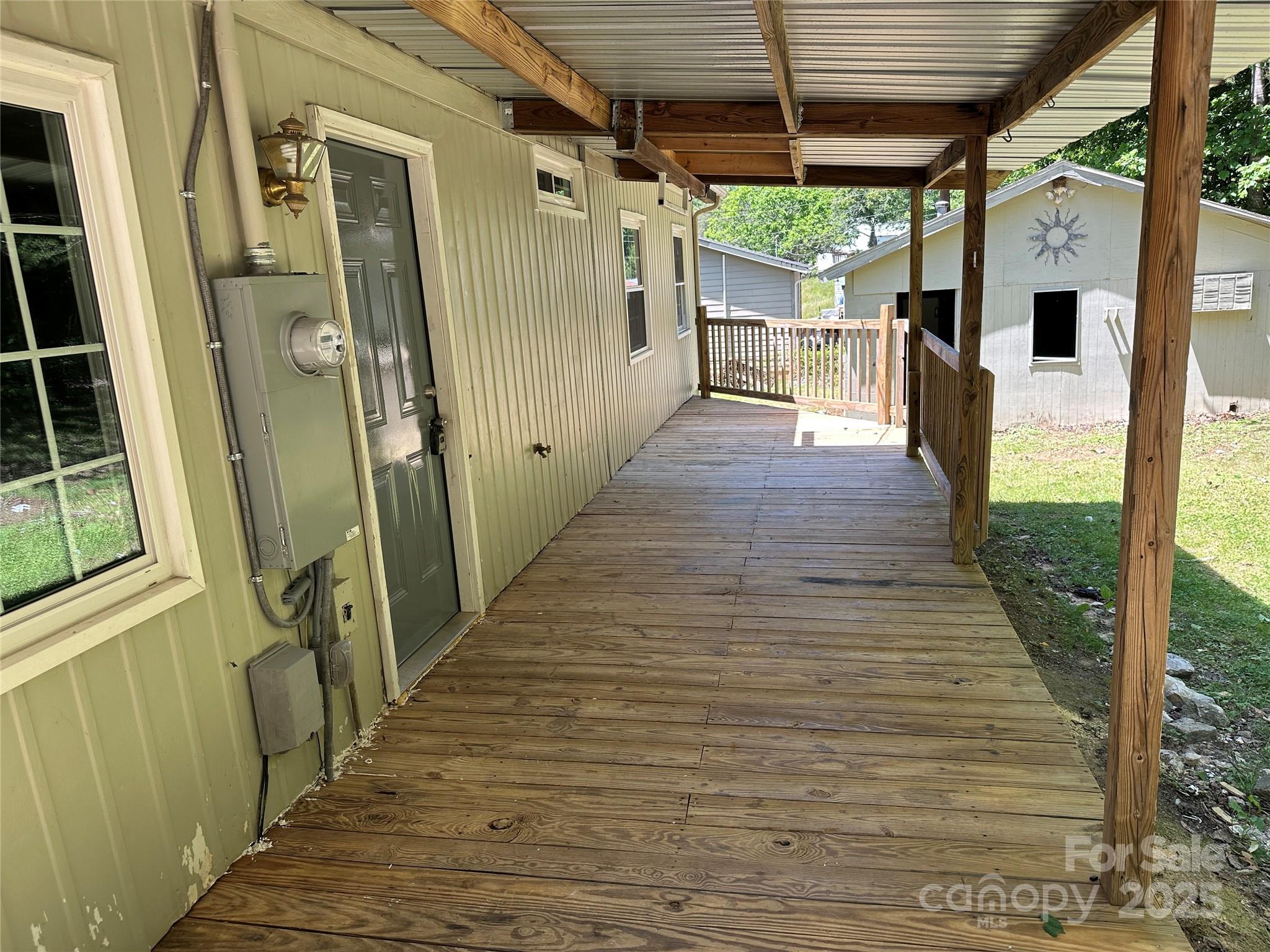 488 John Swofford Road Nebo, NC 28761 - Photo 16 of 18 a view of a porch