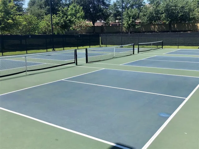 a view of a lake with a big yard