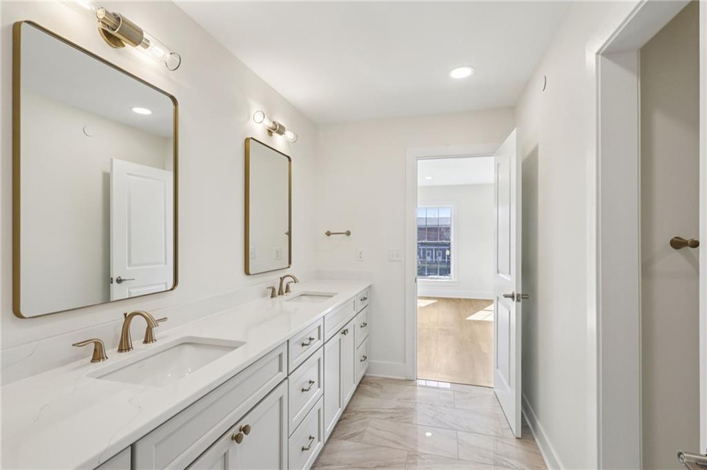 804 2nd Street Beaver, PA 15009 - Photo 18 of 29 a spacious bathroom with a double vanity sink double and mirror