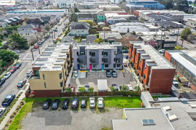 front view of a brick building