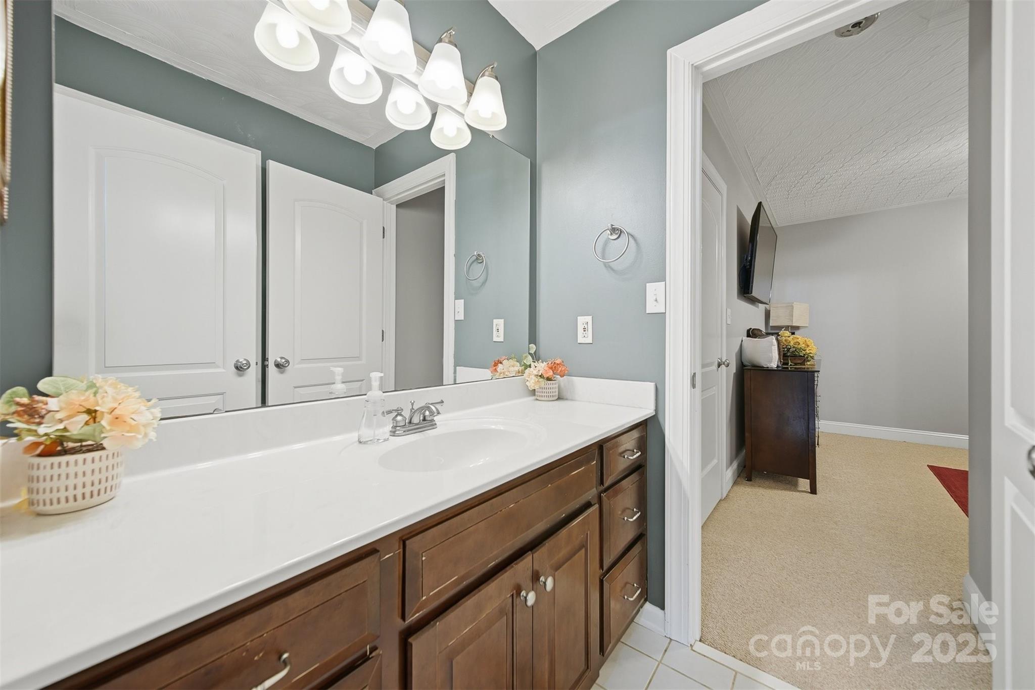 1710 30th Ave Drive Northeast Hickory, NC 28601 - Photo 33 of 44 a bathroom with a sink a light fixture and a mirror