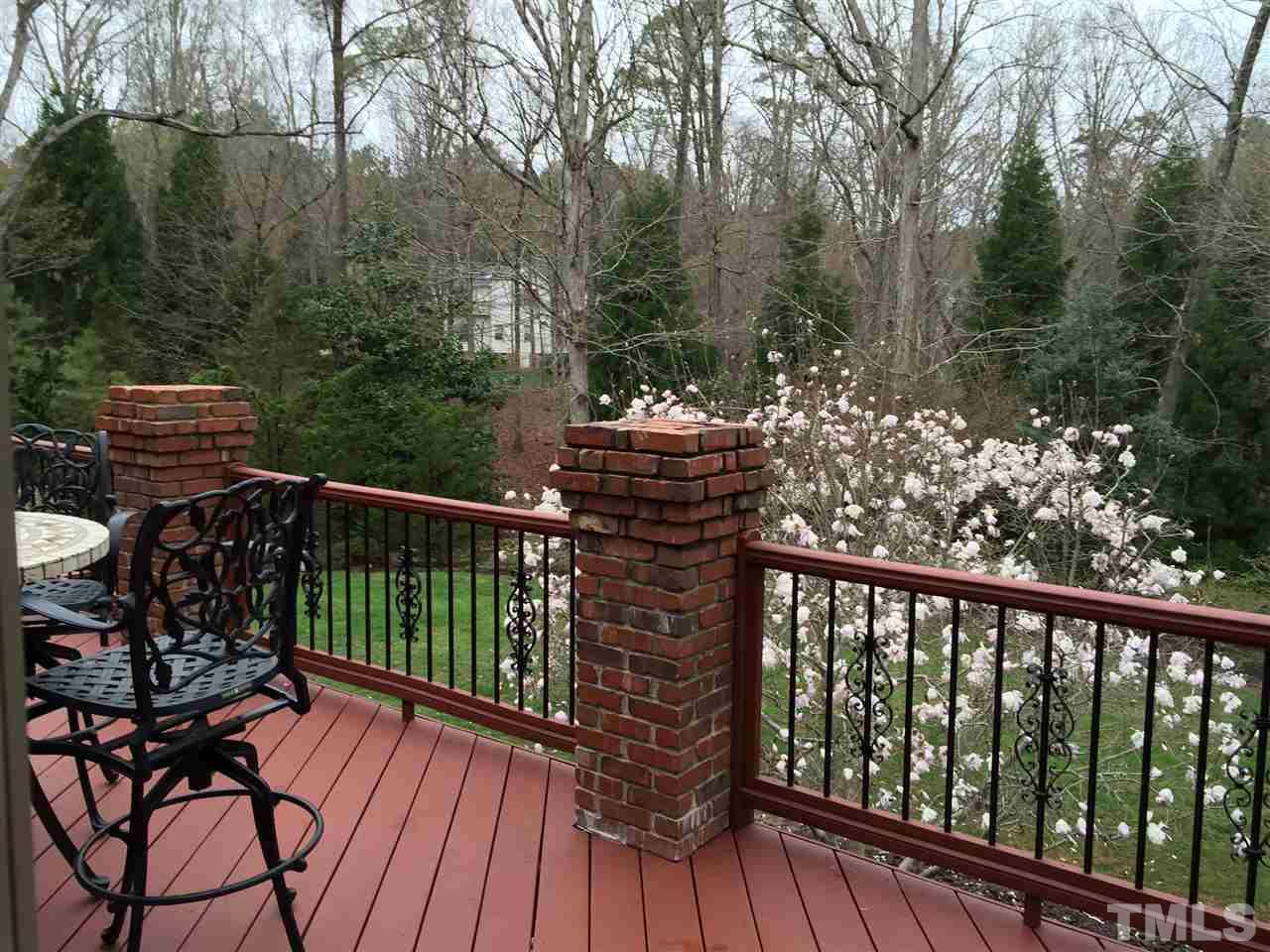 12200 Lockhart Lane Raleigh, NC 27614 - Photo 25 of 25 Beautiful, quiet back deck (trex) for relaxing or entertaining all year round.