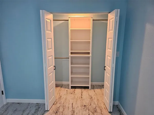 a view of closet area