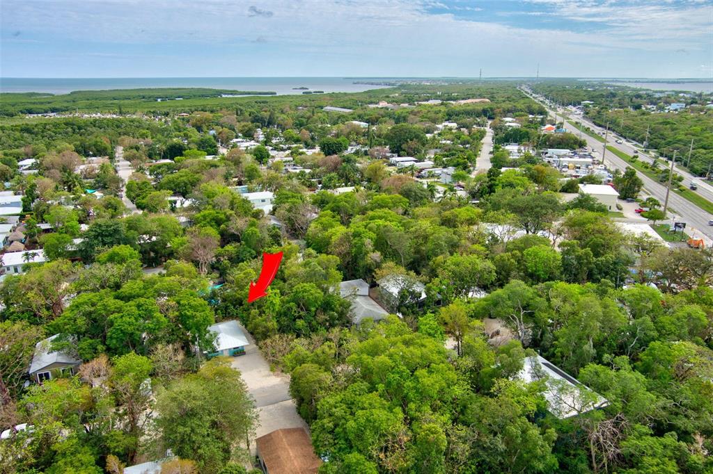 218 Lignumvitae Drive Key Largo, FL 33037 - Photo 33 of 35 an aerial view of residential houses with outdoor space and trees