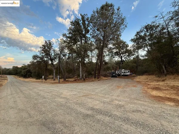a view of road with trees