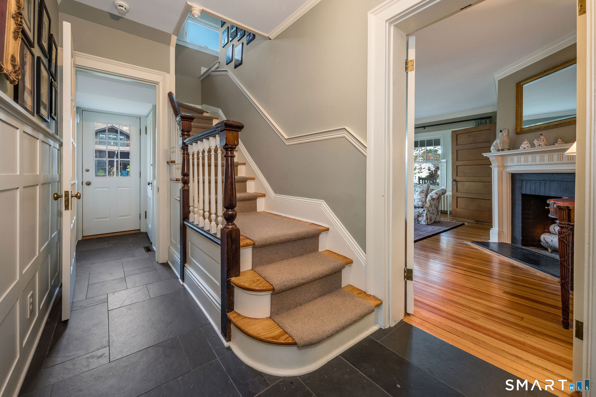 880 Boston Post Road Madison, CT 06443 - Photo 29 of 40 a view of entryway and hall with wooden floor