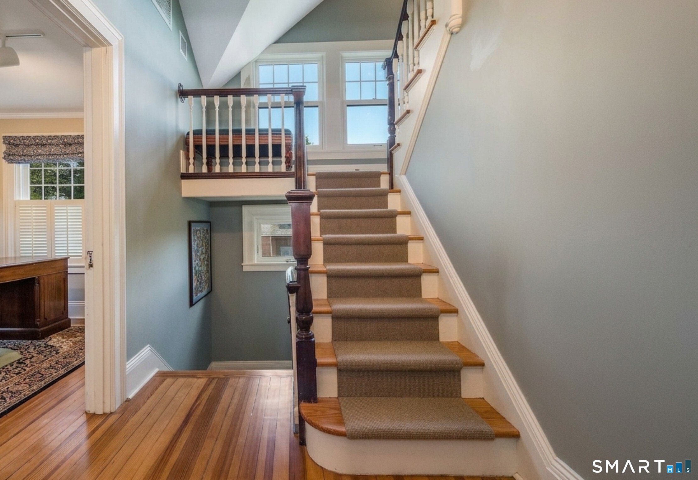 880 Boston Post Road Madison, CT 06443 - Photo 37 of 40 a view of entryway and hall with wooden floor