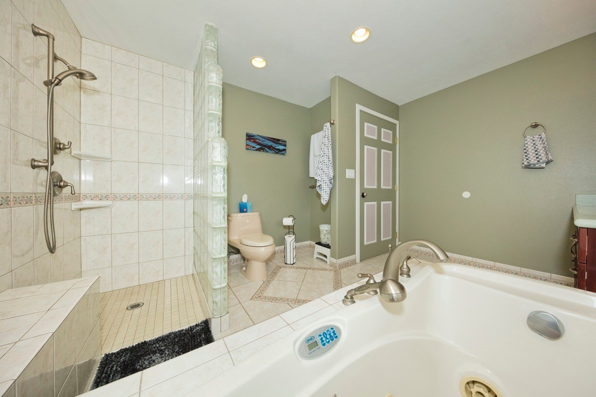 18-4235 North Pszyk Road Mountain View, HI 96771 - Photo 19 of 30 a bathroom with a tub sink and shower