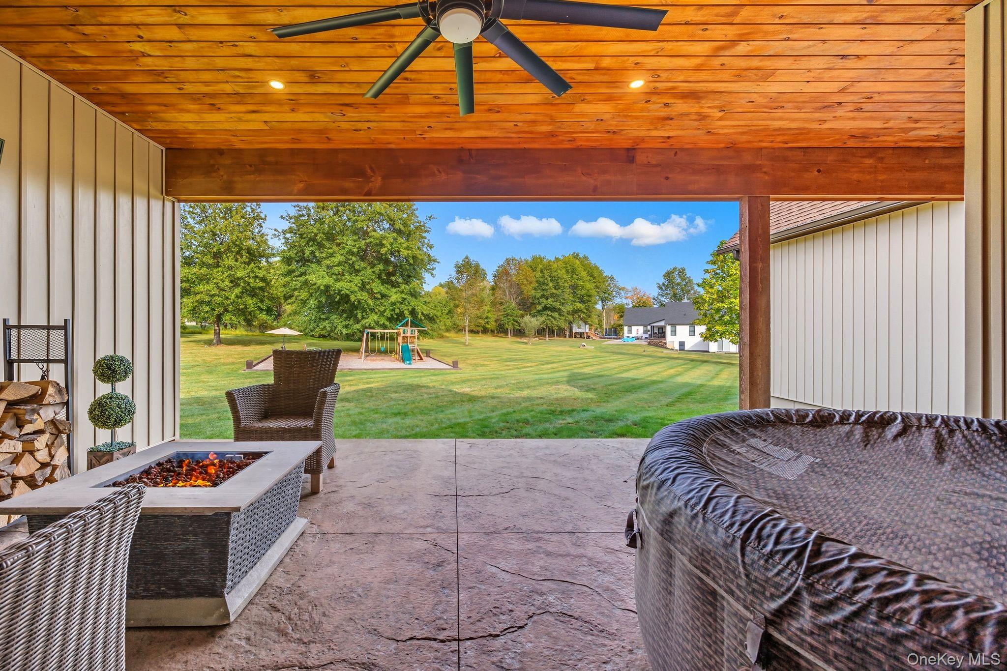 11 Knolls Road Wallkill, NY 12589 - Photo 17 of 48 a view of a backyard with a garden and plants