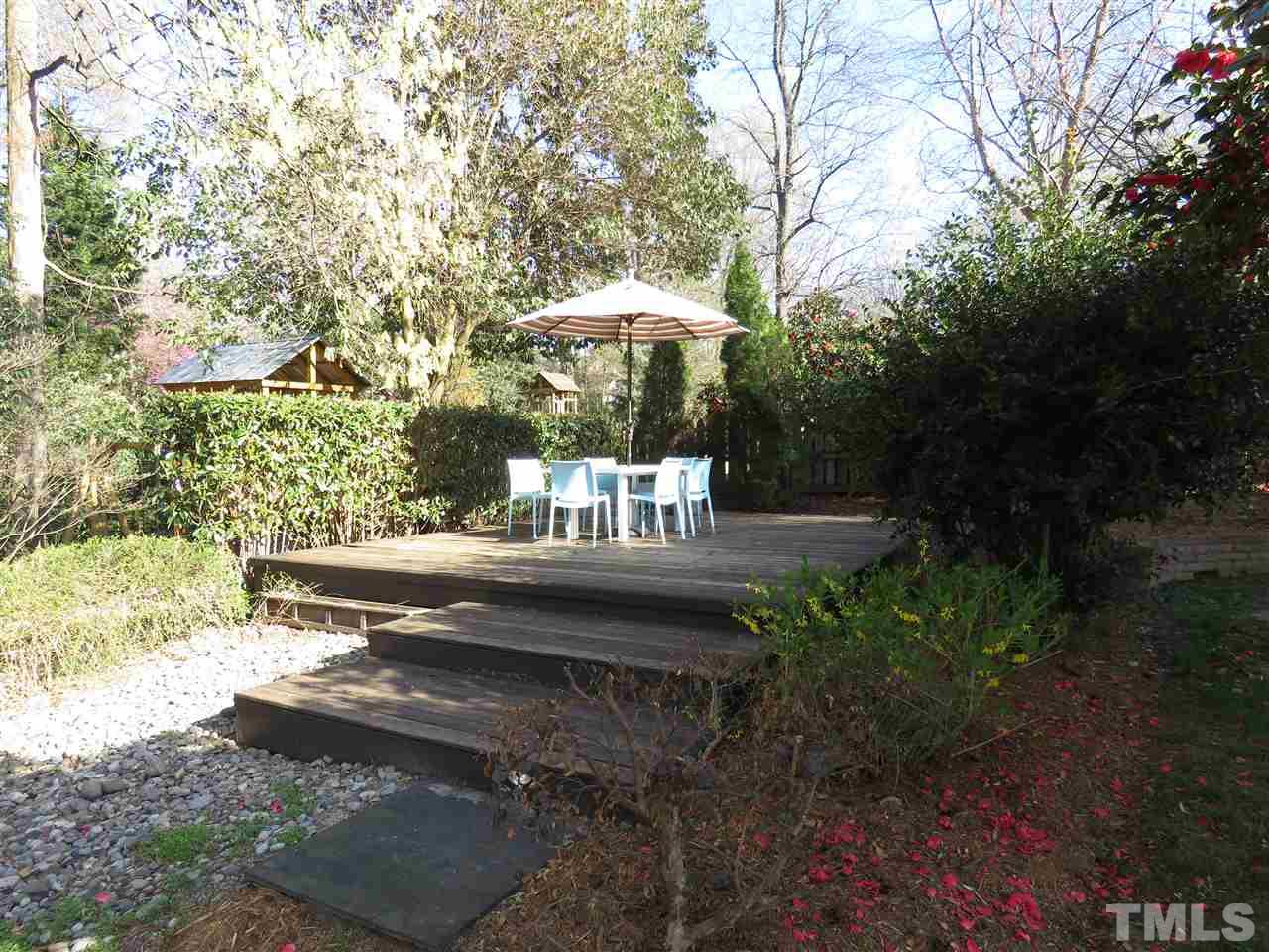1922 Sunset Drive Raleigh, NC 27608 - Photo 22 of 23 a view of a bench in the backyard of a house