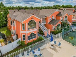 an aerial view of multiple houses