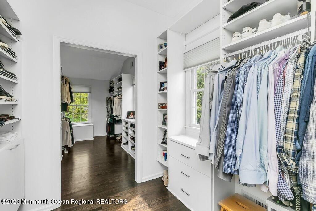17 Club Way Red Bank, NJ 07701 - Photo 29 of 72 a view of walk in closet with clothes and shoes