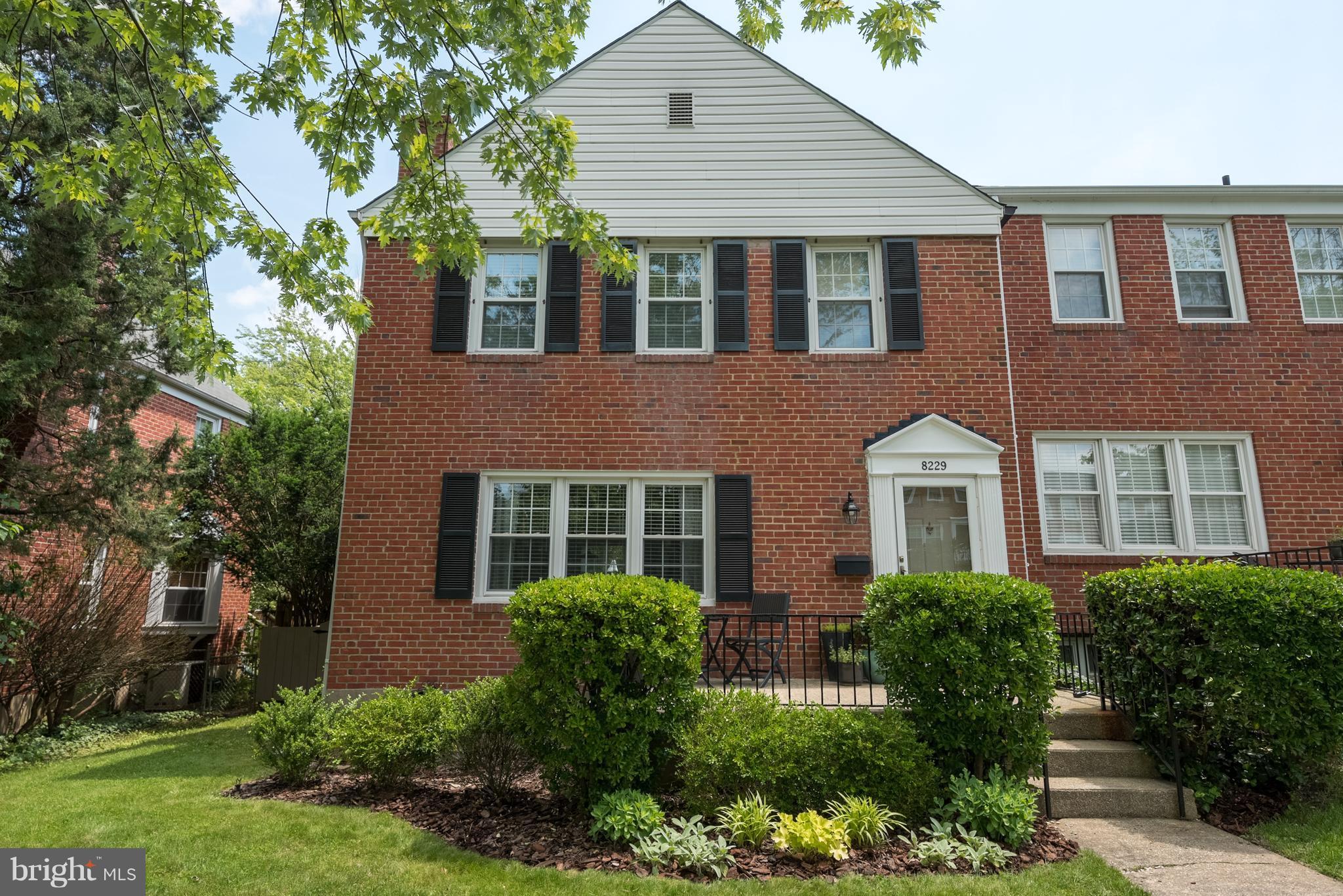 8229 Pleasant Plains Road Towson, MD 21286 - Photo 1 of 30 Beautiful 3BR End-of-Group Brick TH!