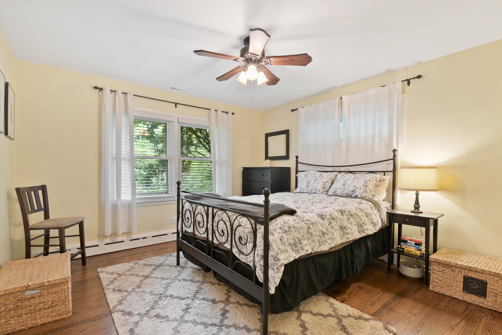 1136 Waveland Road Lake Forest, IL 60045 - Photo 12 of 18 a bedroom with a bed and a table in it