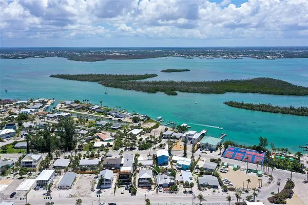 a view of a lake with a mountain