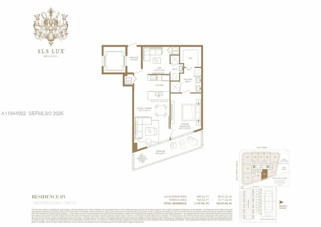 $4,250 | 801 South Miami Avenue, Unit 2203, Miami, FL 33131