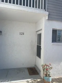 a view of a door of a house