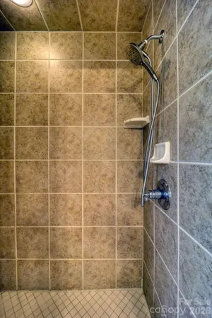 an aerial view of residential house and green space