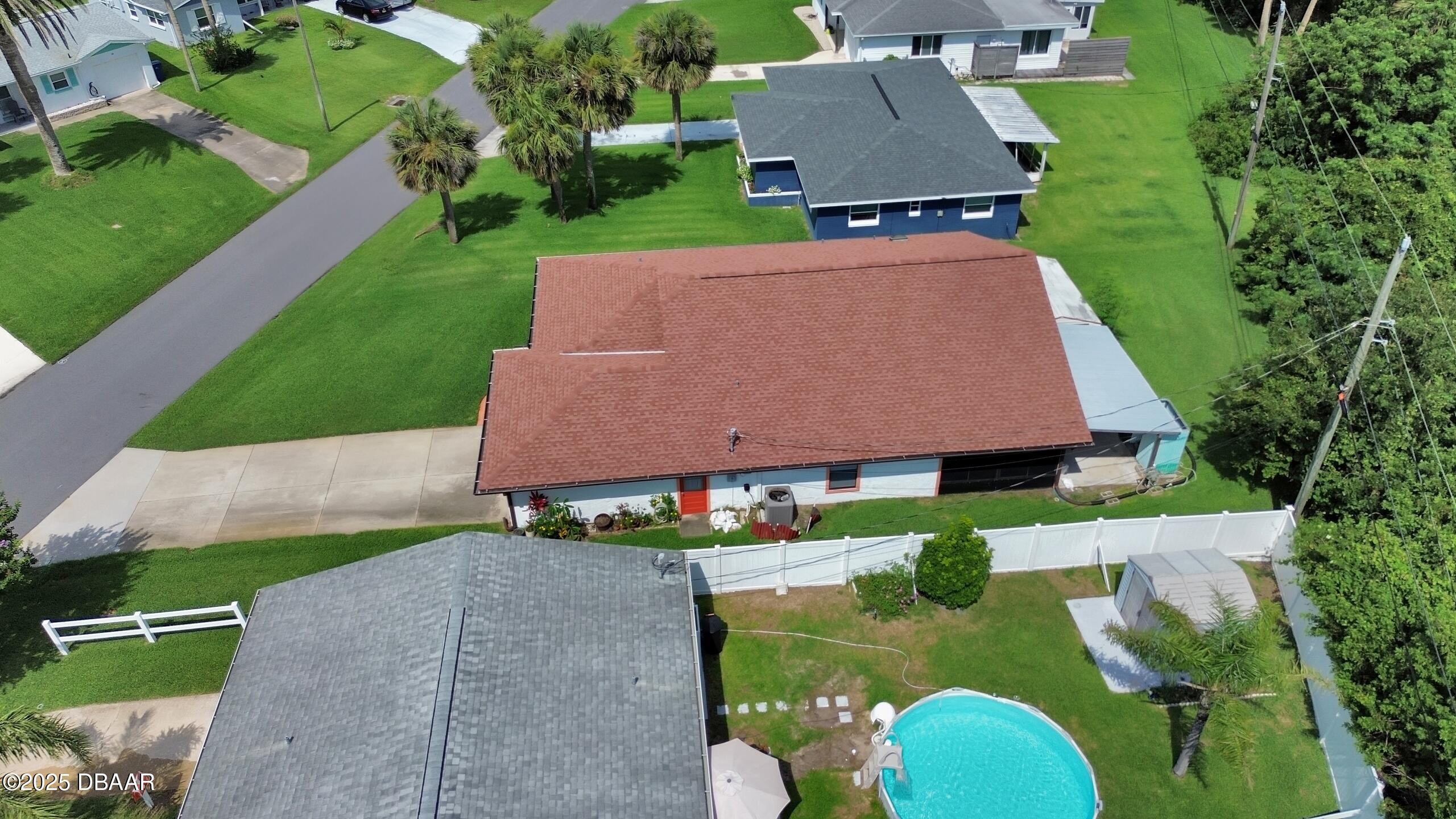 33 Rivocean Drive Ormond Beach, FL 32176 - Photo 22 of 29 an aerial view of house with yard