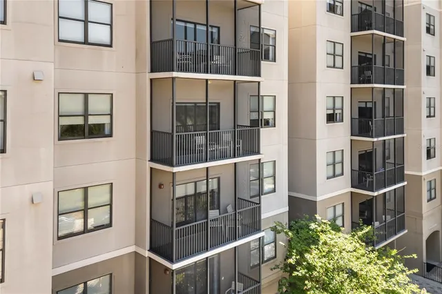 aerial view of a brick building