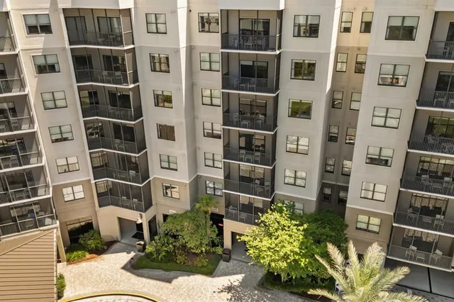 a view of a building with a window