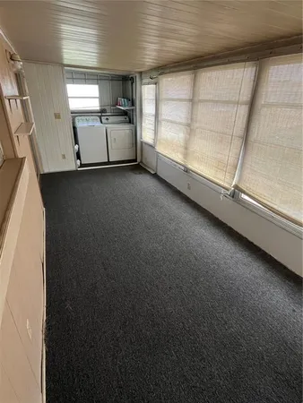a view of a garage