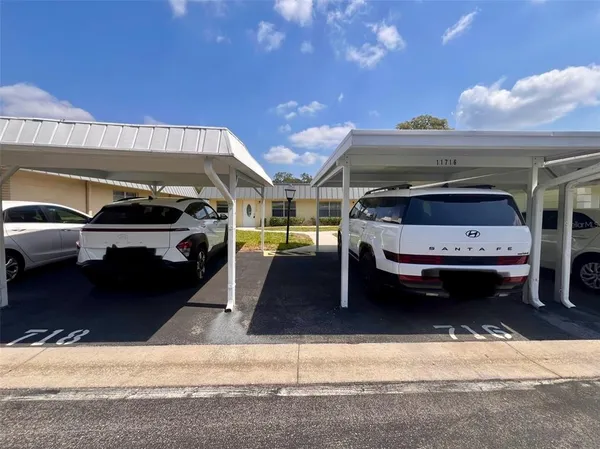 a view of parking garage