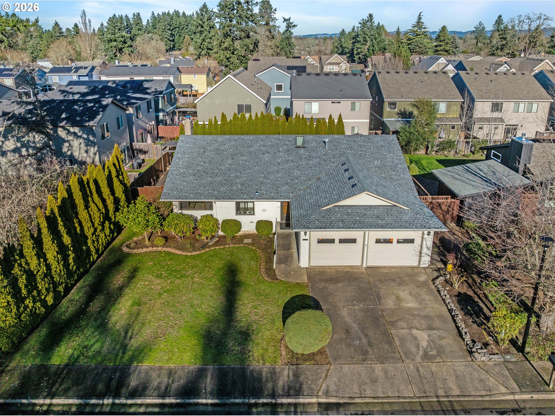 17839 Southwest Meadowbrook Way Beaverton, OR 97078 - Photo 39 of 45 a aerial view of a house with swimming pool