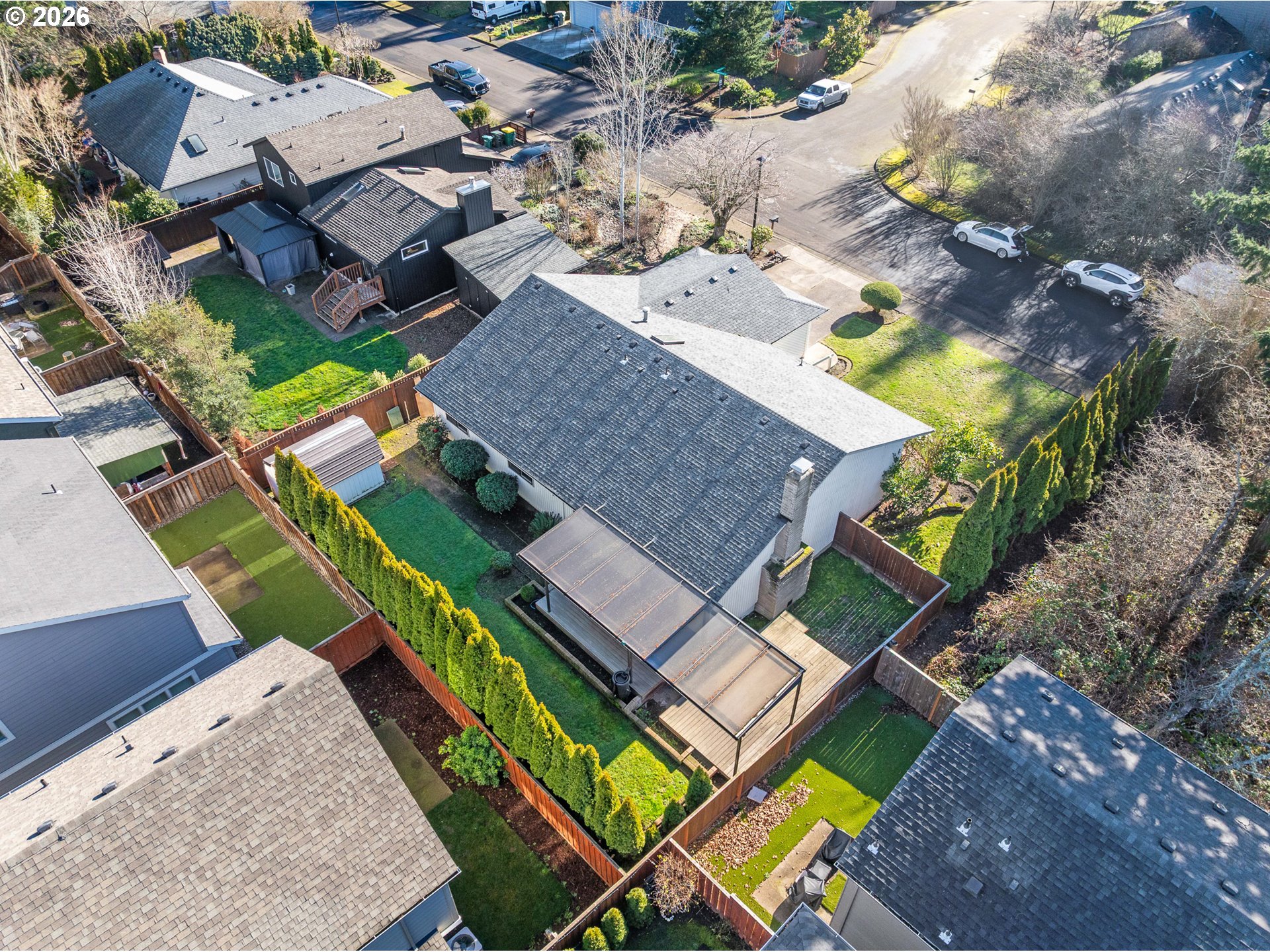 17839 Southwest Meadowbrook Way Beaverton, OR 97078 - Photo 42 of 45 an aerial view of a house with a yard