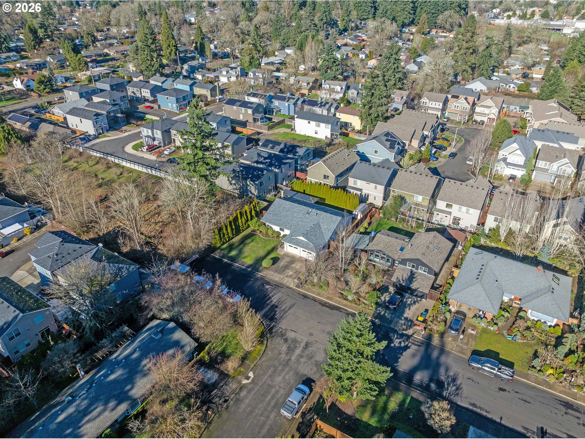 17839 Southwest Meadowbrook Way Beaverton, OR 97078 - Photo 43 of 45 an aerial view of residential houses with outdoor space