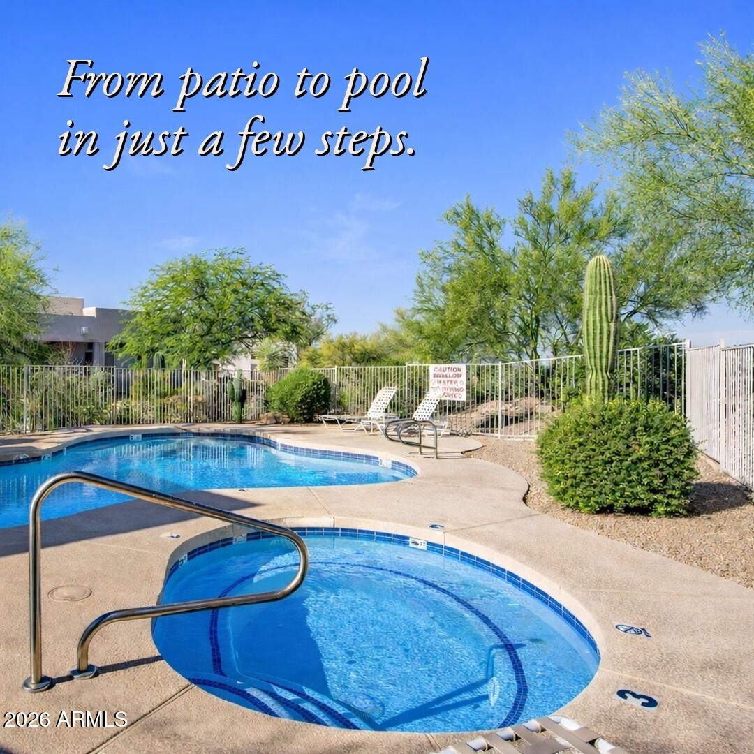 7402 Hum Road, Unit 11 Carefree, AZ 85377 - Photo 6 of 24 From Patio to Pool