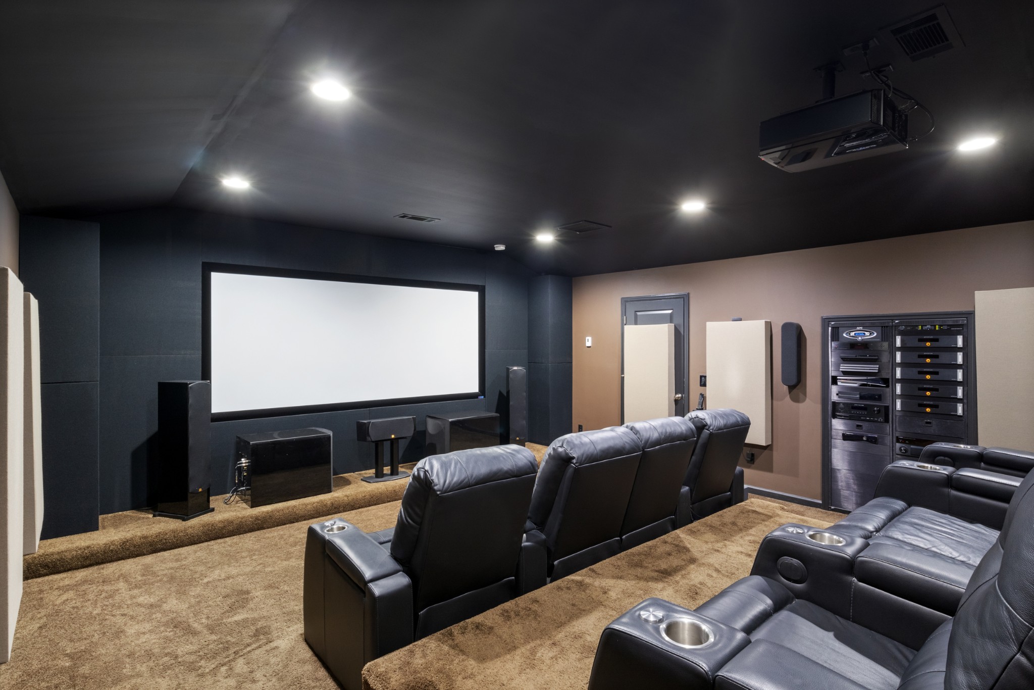 791 French River Road Nolensville, TN 37135 - Photo 27 of 48 a projector room with furniture projector and screen