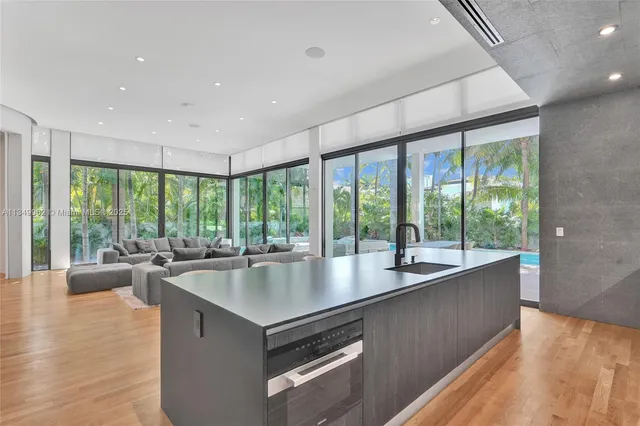 a view of balcony and floor to ceiling window