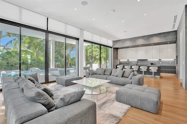 a bedroom with a bed and a night stand