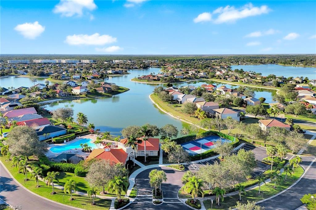 2143 Grove Drive Naples, FL 34120 - Photo 36 of 37 Aerial view of residential area featuring a large body of water
