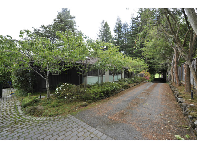 1850 Brookvale Road Hillsborough, CA 94010 - Photo 1 of 24 a view of a yard with plants and a trees