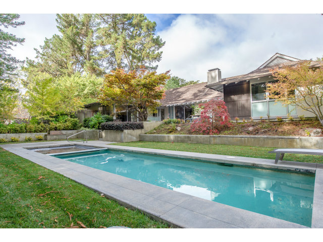 1850 Brookvale Road Hillsborough, CA 94010 - Photo 24 of 24 a view of swimming pool with a yard and plants