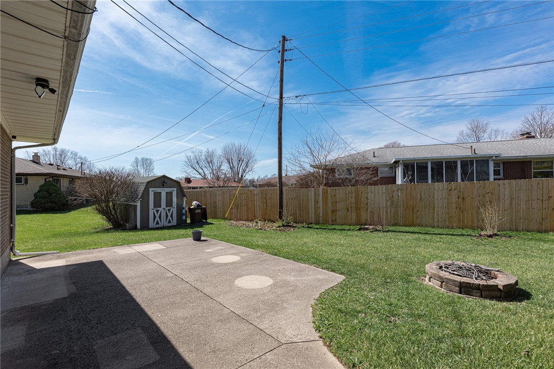 5235 West Ridgewood Road Springfield, OH 45503 - Photo 29 of 32 Enjoy outdoor gatherings with a spacious patio, lush lawn, and private fenced yard.